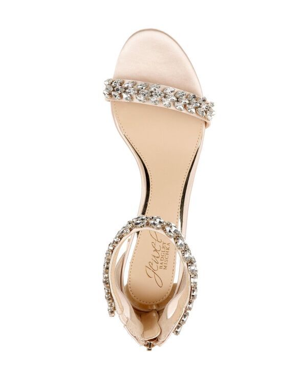 ジュウェルダグレイミシュカ レディース シューズ サンダル ヒール Jewel Badgley Mischka Womens Bronwen Block Heel Evening Sandals Ch｜詳細画像