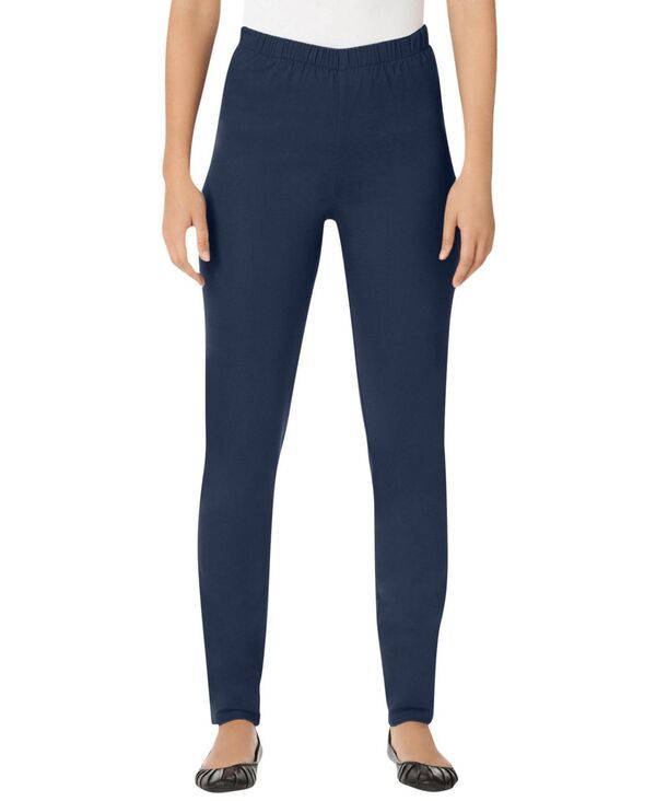 ウーマン ウィズイン レディース ボトムス カジュアルパンツ デニム Woman Within Womens Within Fineline Denim Jegging Navy ネイビー