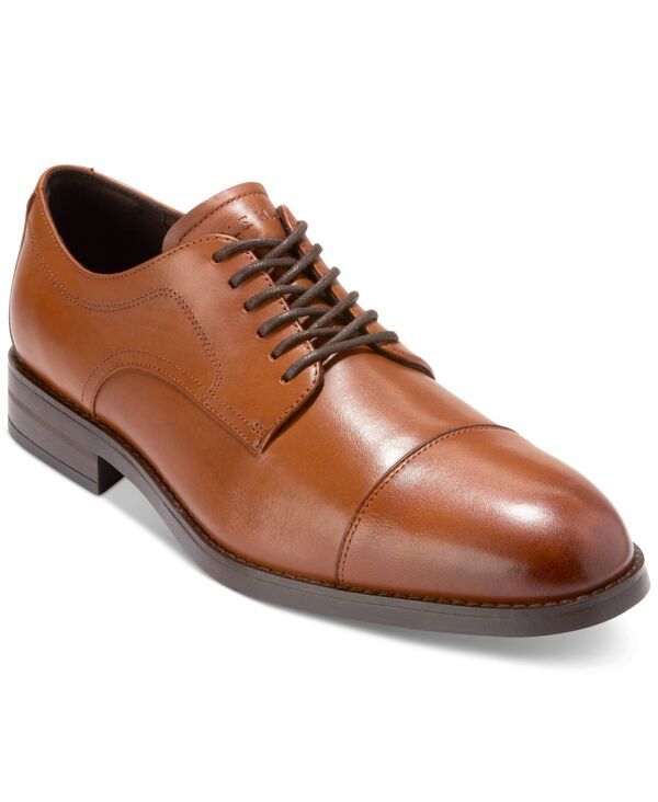 コールハーン メンズ シューズ オックスフォード キャップ Cole Haan Mens Harmon Grand Cap Toe Oxfords British Tan タン
