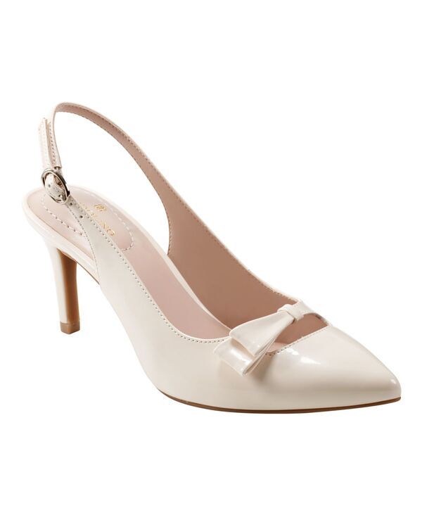 バンドリーノ レディース シューズ パンプス ヒール Bandolino Womens Gelli Bow Detail Slim Heel Dress Pumps Ivory Patent アイボリ