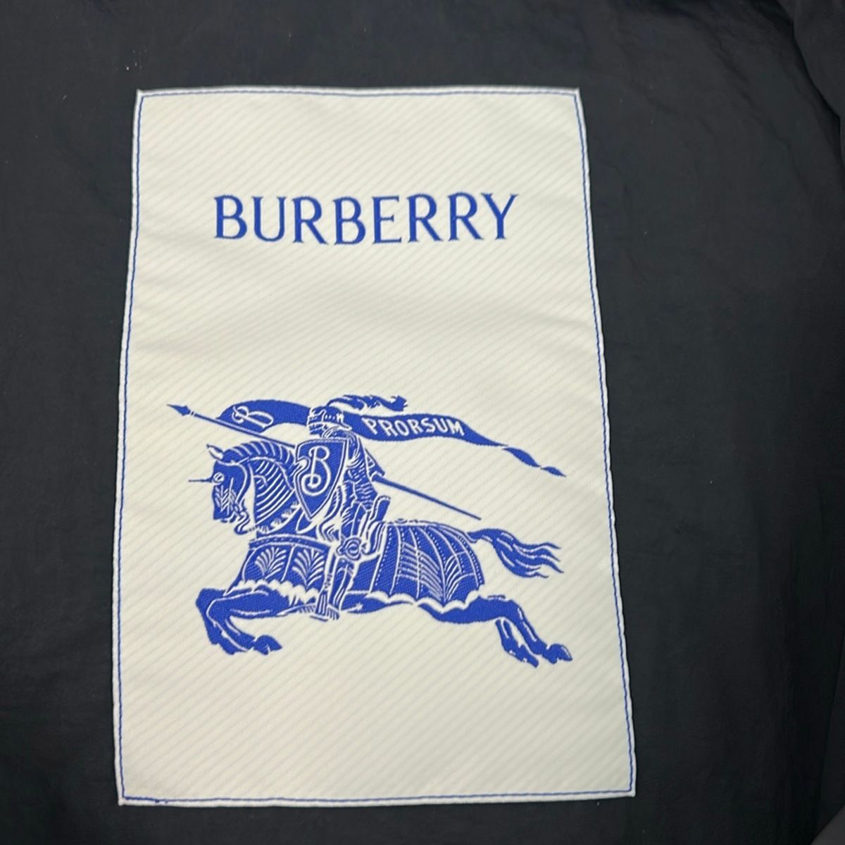 BURBERRY/Burberry(バーバリー) ブルゾン サイズXS レディース - 黒×ブルー 長袖/クロップド/春/秋｜詳細画像