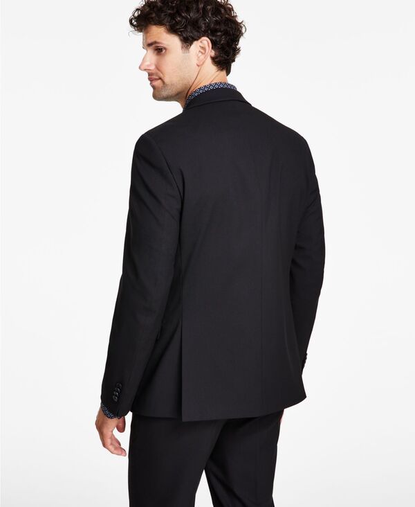 アルファニ メンズ アウター ジャケット・ブルゾン ジャケット Alfani Mens SlimFit Stretch Solid Suit Jacket Black ブラック