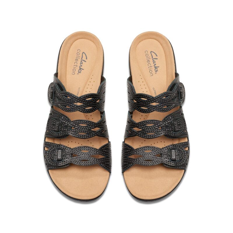 クラークス レディース シューズ サンダル Clarks Laurieann Ruby Black Leather ブラック クラークス レディース シューズ サンダル Clarks Laurieann Ruby Black Leather ブラック