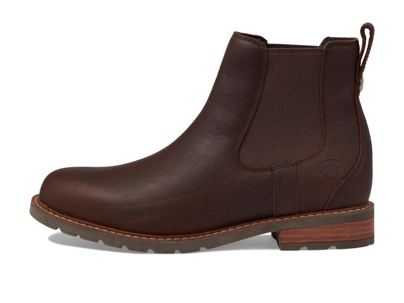 アリアト メンズ シューズ ブーツ・レインブーツ Ariat Wexford Waterproof Dark Brown ブラウン