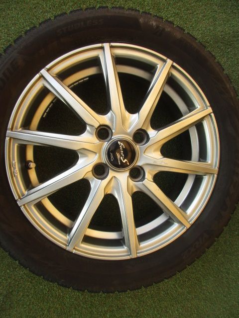 【中古】　送料込み　ユーロ　165/55R15　スタッドレスタイヤSET　タント　スペーシア　ワゴンR　N-BOX　デイズ　ムーヴ