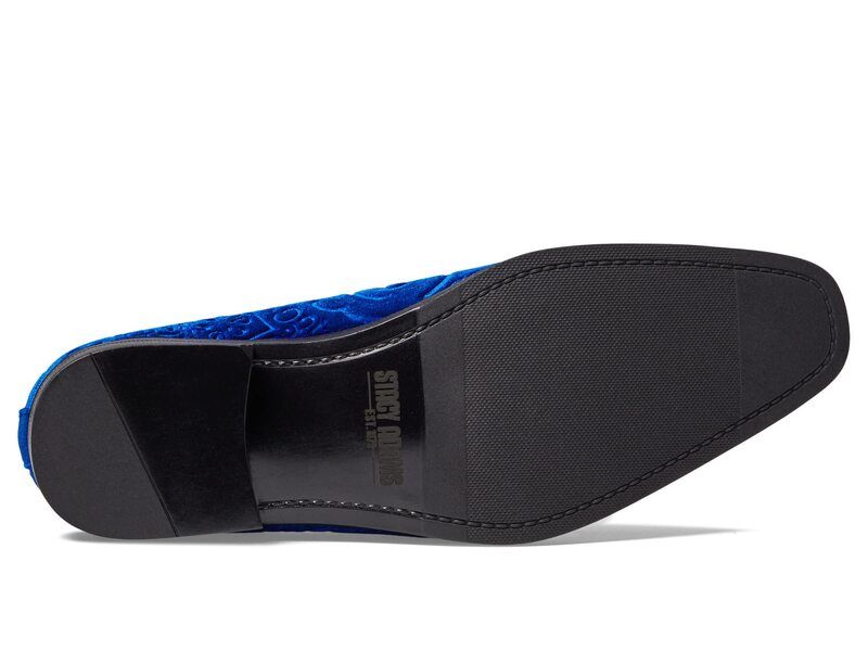 ステイシーアダムス メンズ シューズ スリッポン・ローファー Stacy Adamsaunders Velour SlipOn Royal Blue ブルー