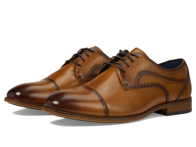 ステイシーアダムス メンズ シューズ オックスフォード キャップ レース Stacy Adams Bryant Cap Toe LaceUp Tan タン