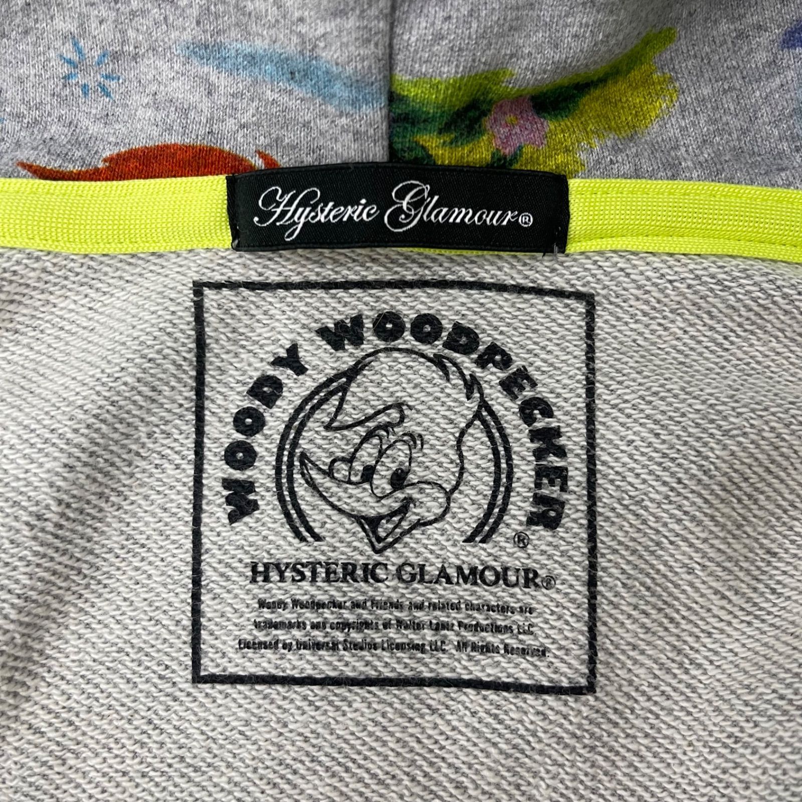 Hysteric Glamour ジップアップパーカー ウッドペッカー 総柄 - メルカリ