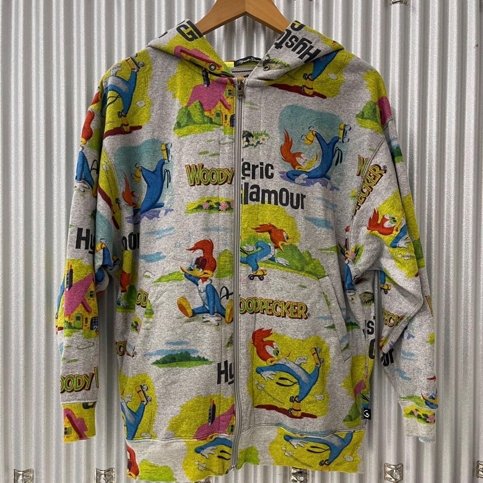 hysteric glamour ヒステリックグラマー ウッドペッカー パーカー Hysteric Glamour ジップアップパーカー ウッドペッカー 総柄 - メルカリ
