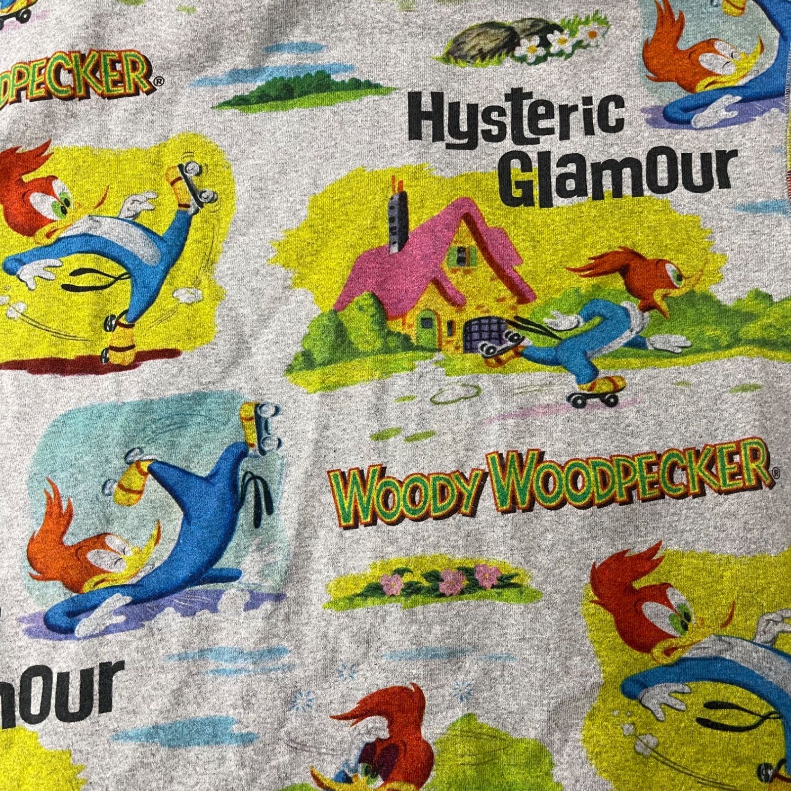 Hysteric Glamour ジップアップパーカー ウッドペッカー 総柄 - メルカリ
