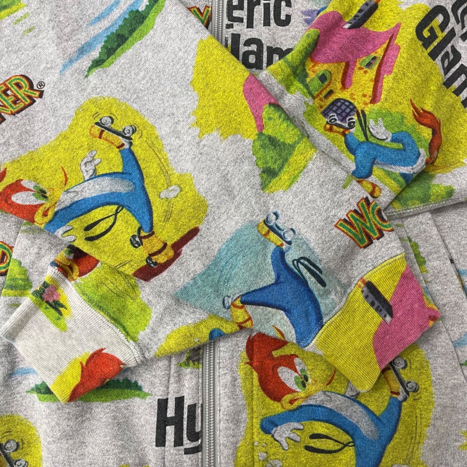 Hysteric Glamour ジップアップパーカー ウッドペッカー 総柄 - メルカリ
