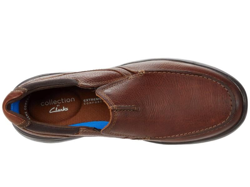 クラークス メンズ シューズ スリッポン・ローファー Clarks Bradley Free Tan Tumbled Lea タン