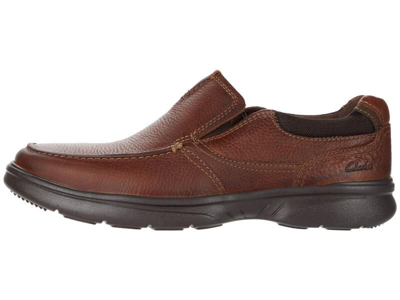 クラークス メンズ シューズ スリッポン・ローファー Clarks Bradley Free Tan Tumbled Lea タン
