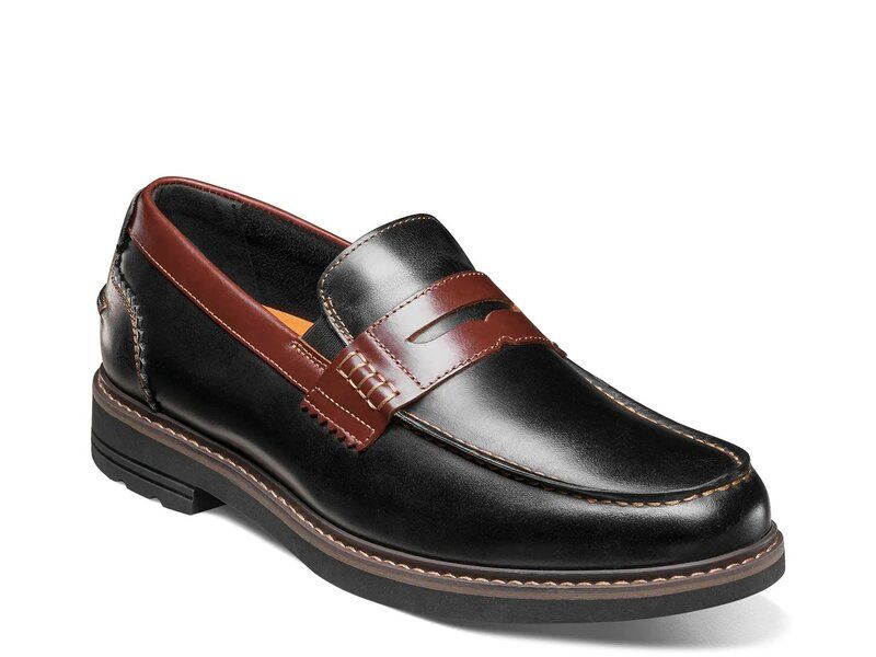 ノンブッシュ メンズ シューズ スリッポン・ローファー Nunn Bush Odin II Penny Loafer Black ブラック