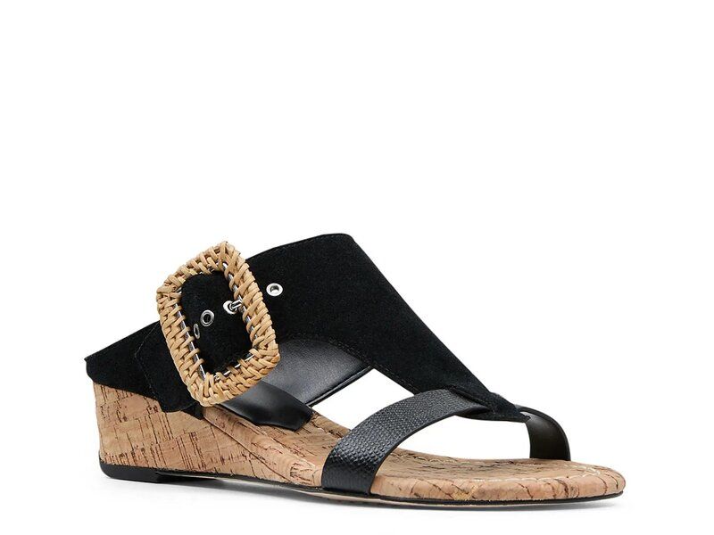 ドナルドプリネール レディース シューズ サンダル Donald Pliner Vine Wedge Sandal Black ブラック