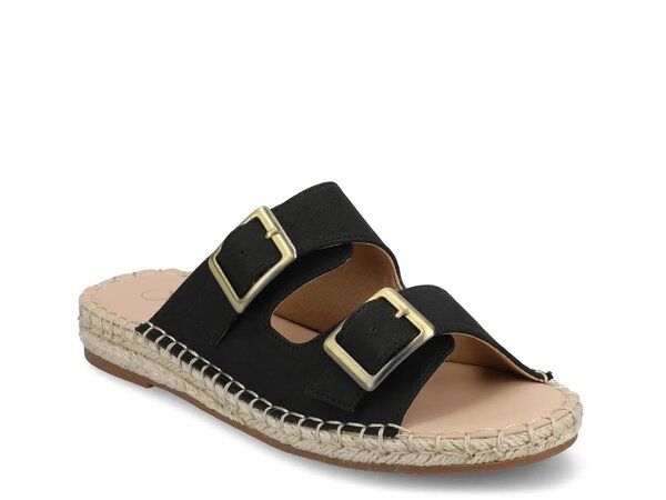 ジャーニー レディース シューズ サンダル Journee Tresah Espadrille Sandal Black ブラック