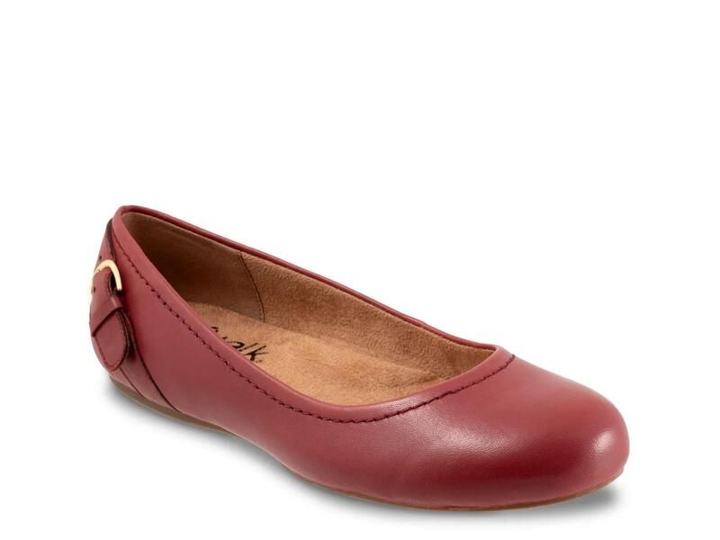 ソフトウォーク レディース シューズ パンプス SoftwalkSydney Ballet Flat Burgundy バーガンディ