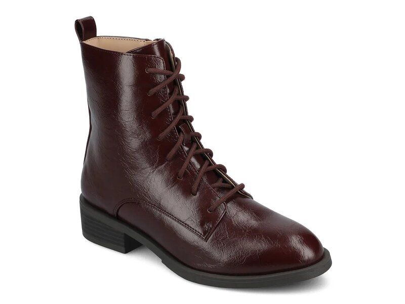 ジャーニー レディース シューズ ブーツ・レインブーツ Journee Vienna Combat Boot Burgundy バーガンディ
