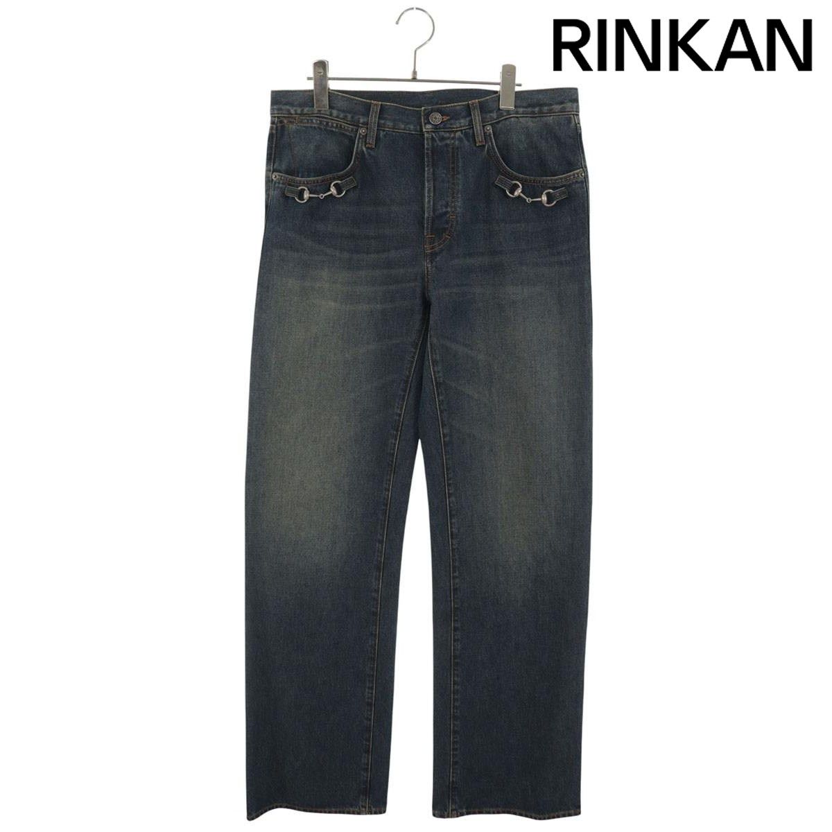 グッチ 26SS 860844 XDDF0 ホースビットディテールデニムパンツ メンズ 34インチ 129,795円