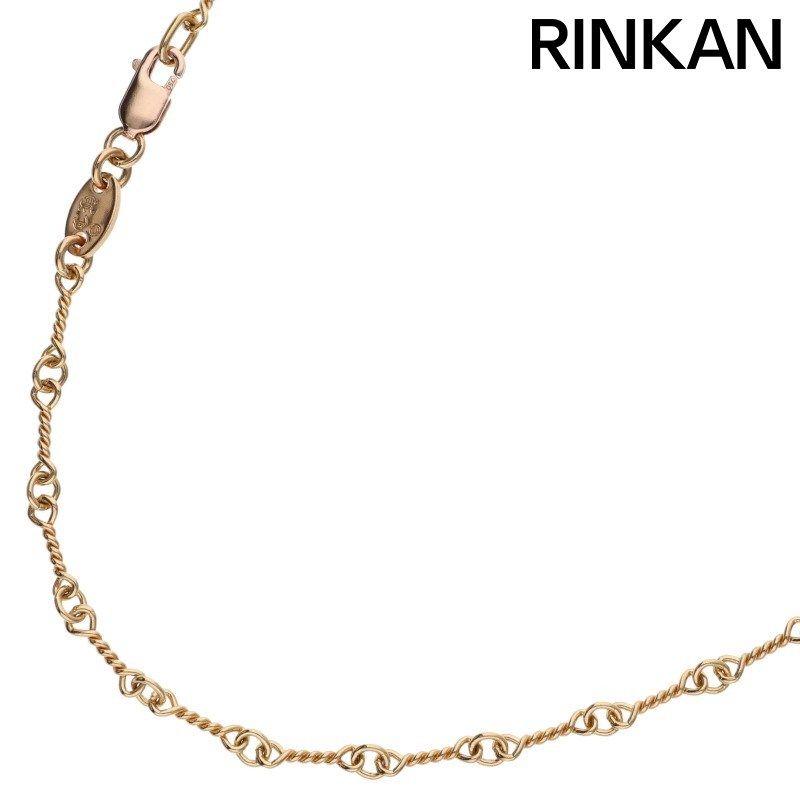 クロムハーツ 22K NECKCHAIN T18/ツイストチェーン18inch ゴールド