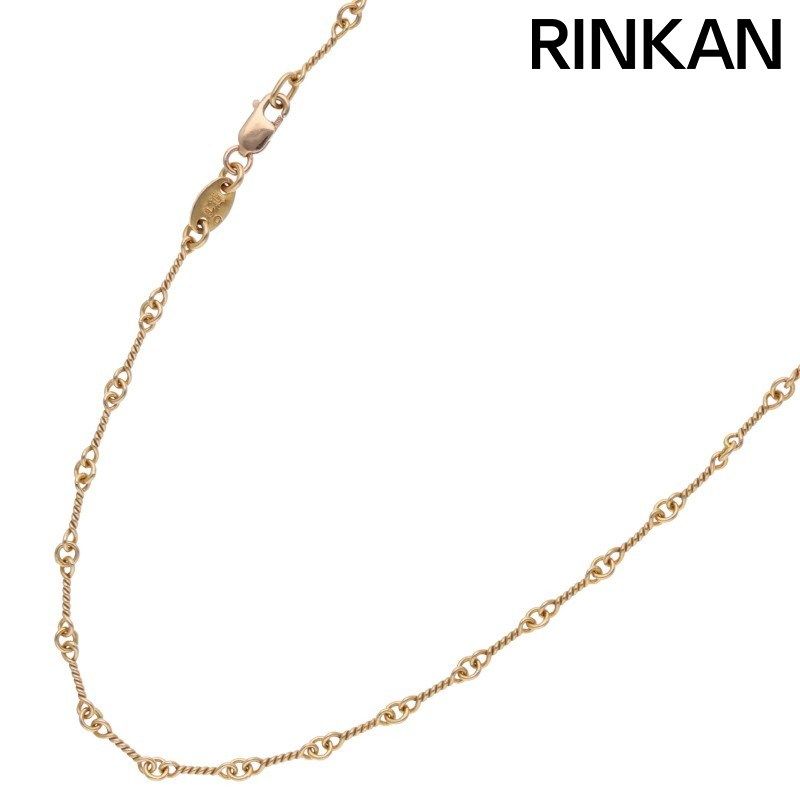 クロムハーツ 22K NECKCHAIN T18/ツイストチェーン18inch ゴールド