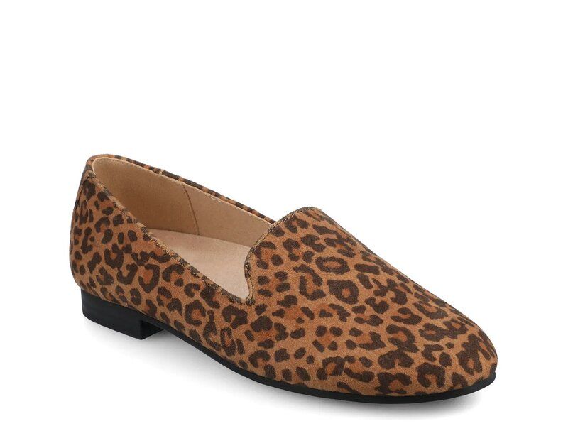 ジャーニー レディース シューズ パンプス Journee Ishani Flat Brown Leopard Print ブラウン