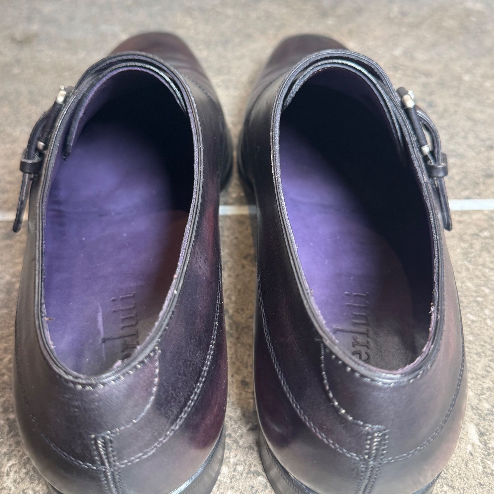 美品】 Berluti ベルルッティ デムジュール パープル サイズ7 - メルカリ