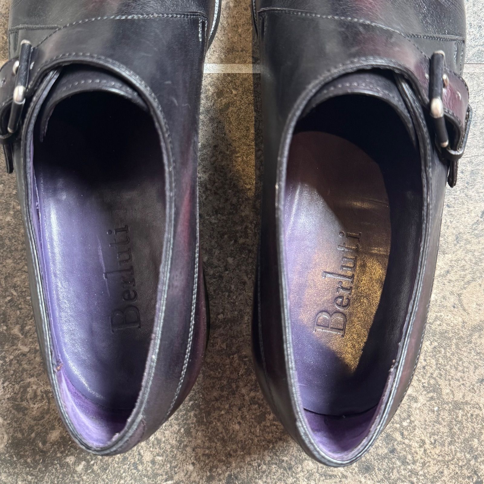 美品】 Berluti ベルルッティ デムジュール パープル サイズ7 - メルカリ
