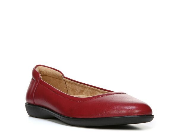 ナチュライザー レディース シューズ パンプス Naturalizer Flexy Ballet Flat Red Leather レッド
