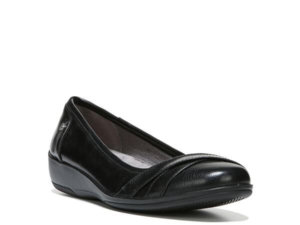 ライフストライド レディース シューズ スリッポン・ローファー LifeStride ILoyal Wedge SlipOn Black ブラック