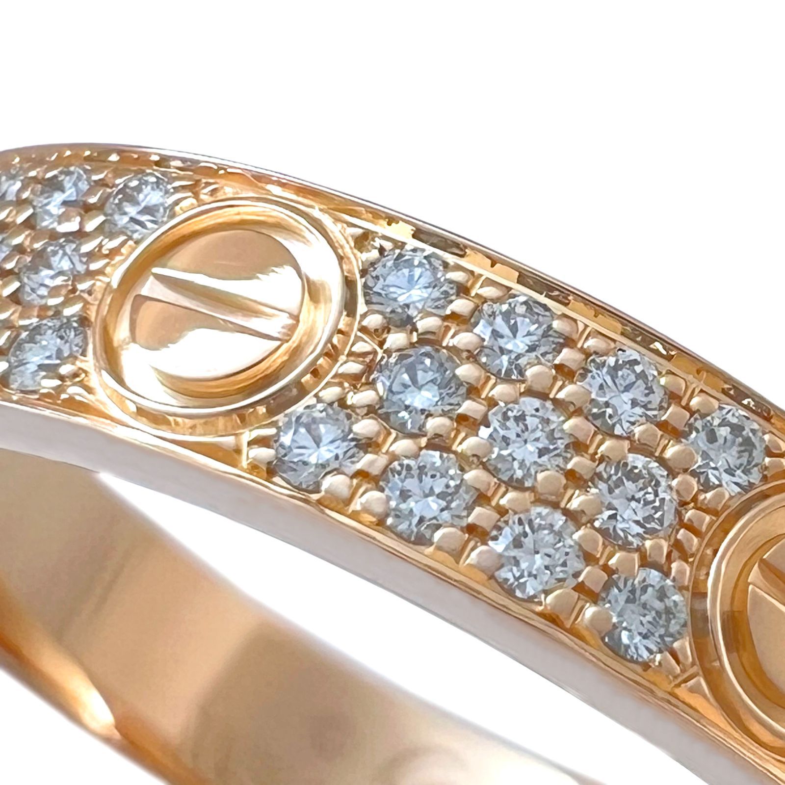 CARTIER カルティエ リング LOVE ラブ ダイヤ K18 PG 750