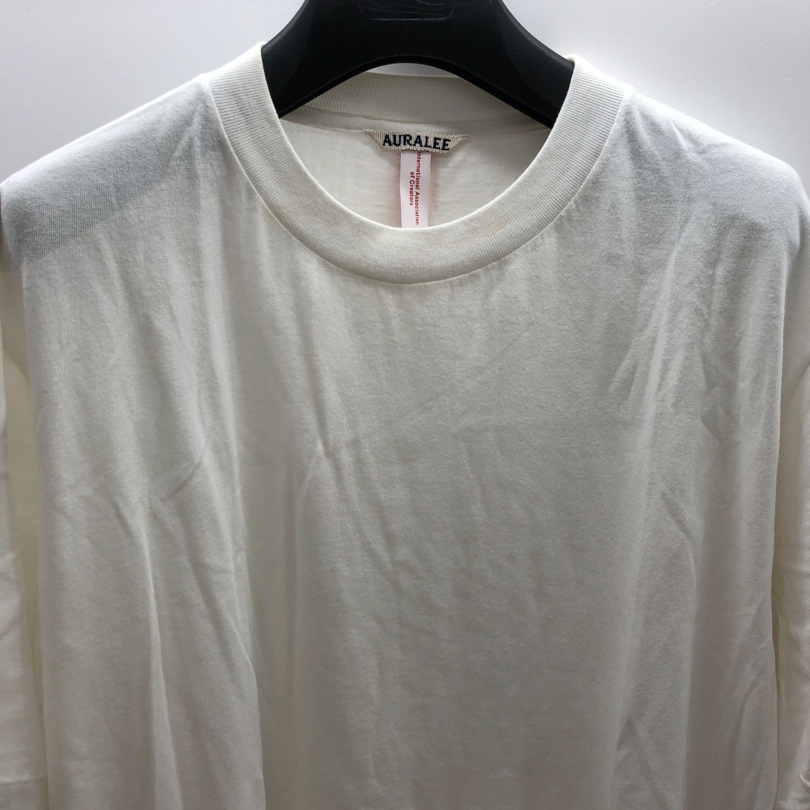 AURALEE メンズ 半袖 Tシャツ IAC ホワイト 白 オーラリー SGSF26-1920