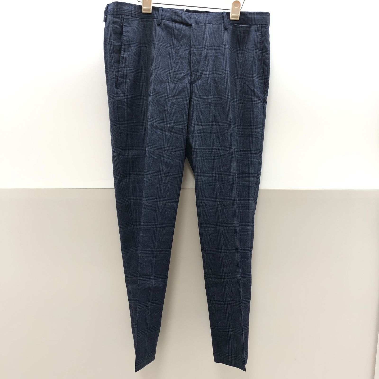 BOGLIOLI メンズ スラックス 48サイズ パンツ ネイビー チェック ボリオリ SGKY26-2259