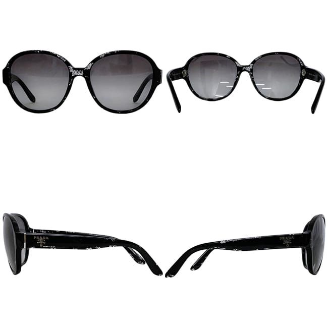 PRADA ブラック グラデーション サングラス ケース付き プラダ サングラス ブラック 黒 グラデーション SPR06M アイウエア