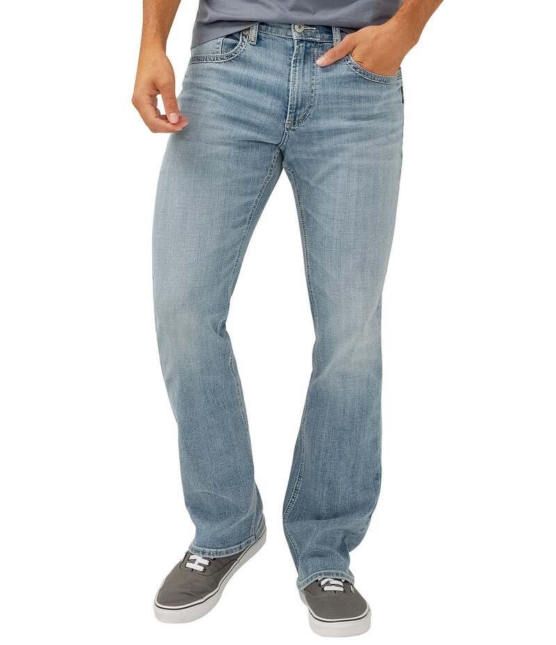 シルバー ジーンズ メンズ ボトムス デニムパンツ スリムフィット ブーツカット ブーツ Silver Jeans Co Jace Slim Fit Bootcut Leg Jeans Indigo