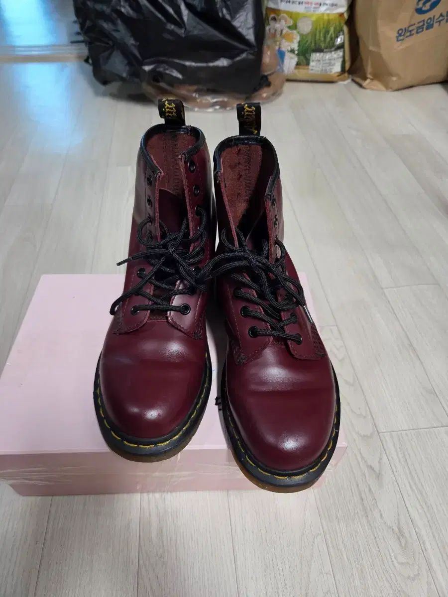 DR. MARTENS ドクターマーチン さくらんぼレッド ウォーカーブーツ uk4(230)