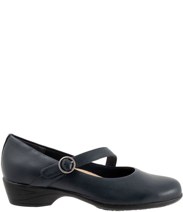 トロッターズ レディース シューズ パンプス アシンメトリー レザー Trotters Rochelleather Asymmetrical Mary Janes Navy ネイビー