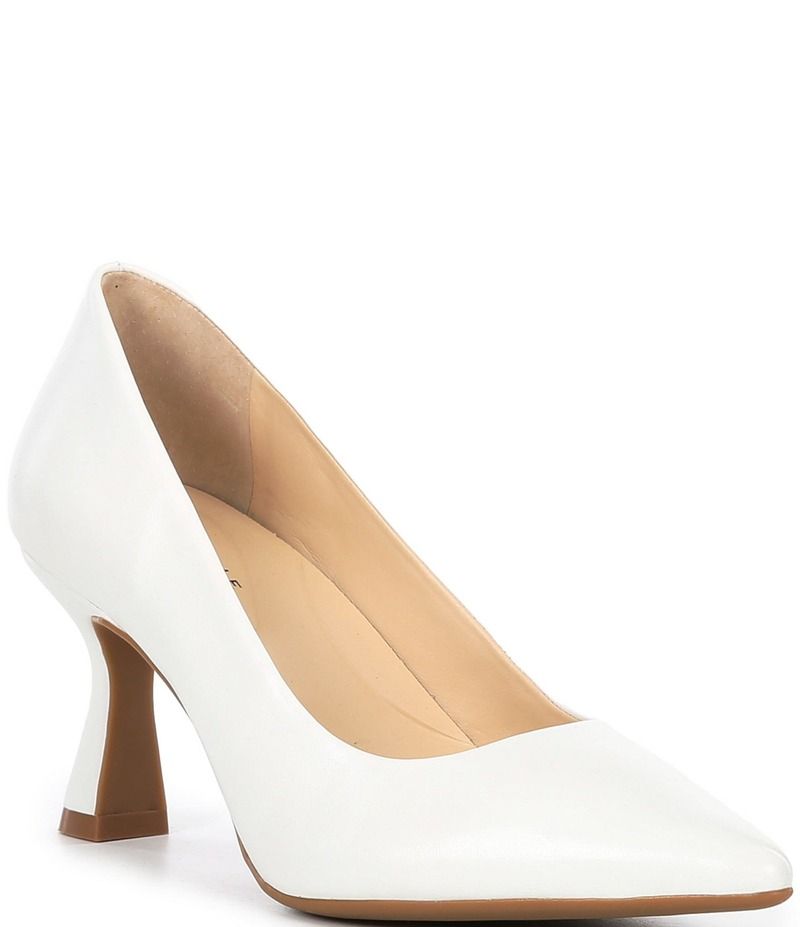 アレックスマリー レディース シューズ ヒール レザー Alex Marie Cowen Glossy Leather Pumps White ホワイト
