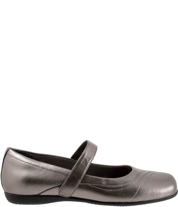 トロッターズ レディース シューズ パンプス レザー Trottersherese Leather Mary Jane Flats Pewter ピューター