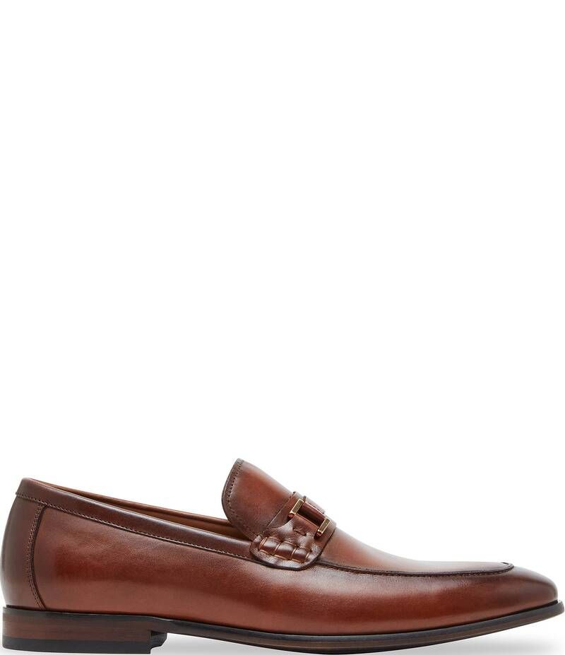 スティーブ マデン メンズ シューズ スリッポン・ローファー レザー ローファー Steve Madden Mens Adair Leather Bit Buckle Dress Loafers Ta