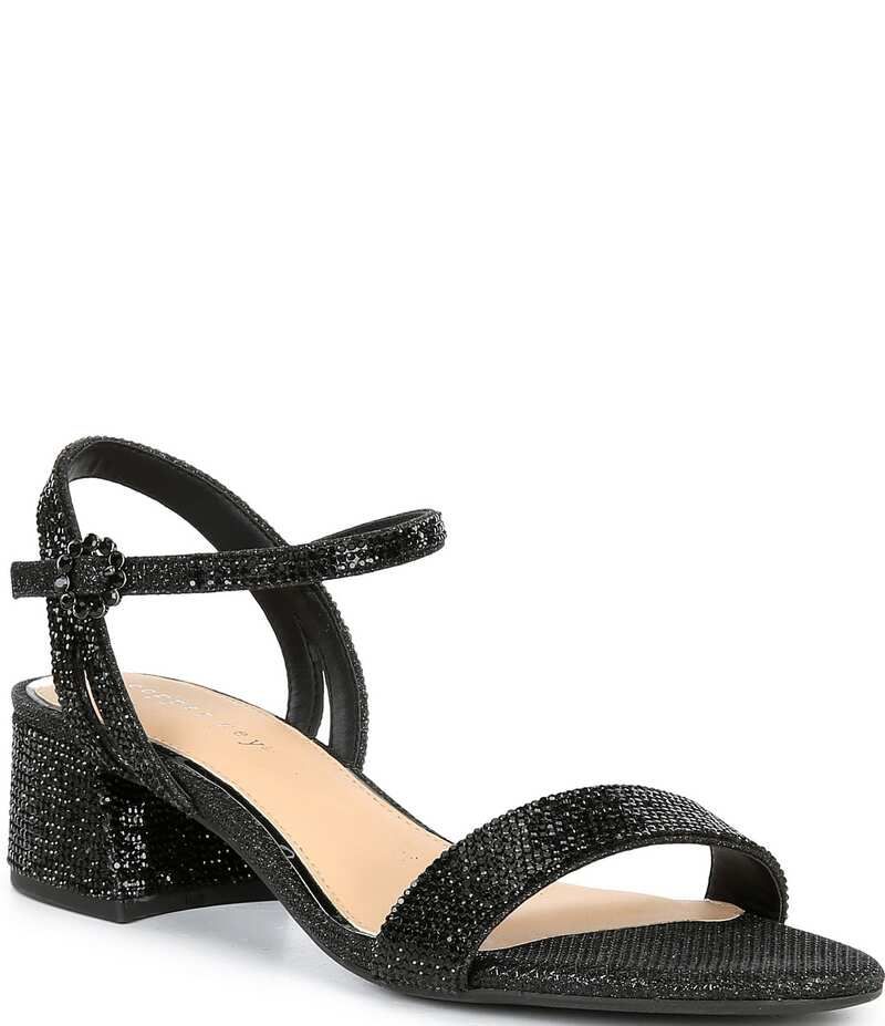 カッパーキー レディース シューズ サンダル Copper Key Waltz Glitter Rhinestone Dress Sandals Black ブラック
