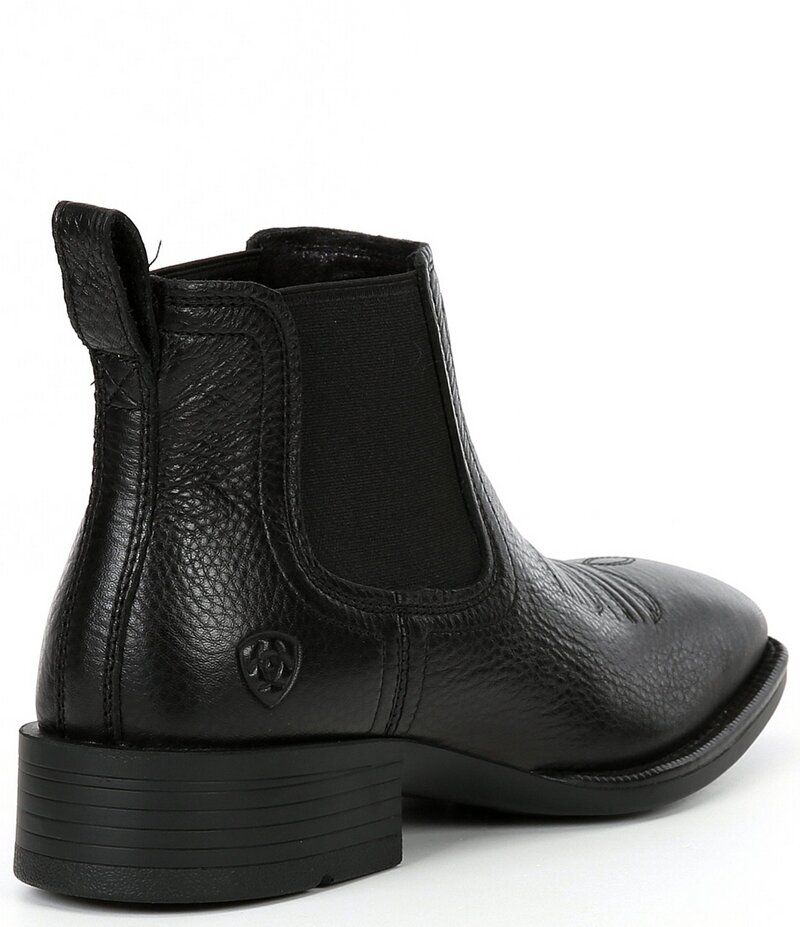 アリアト メンズ シューズ ブーツ・レインブーツ レザー Ariat Mens Booker Ultra Western Leather Boots Black ブラック