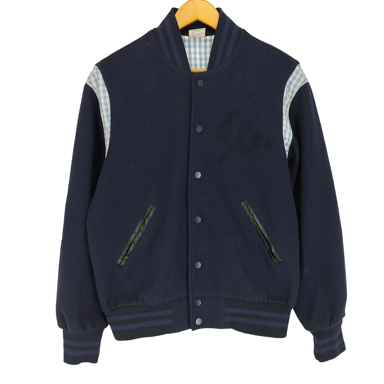 ユーズドフルギ USED古着 {{SPECIAL GUEST}} Check Stadium Jacket street メンズ M