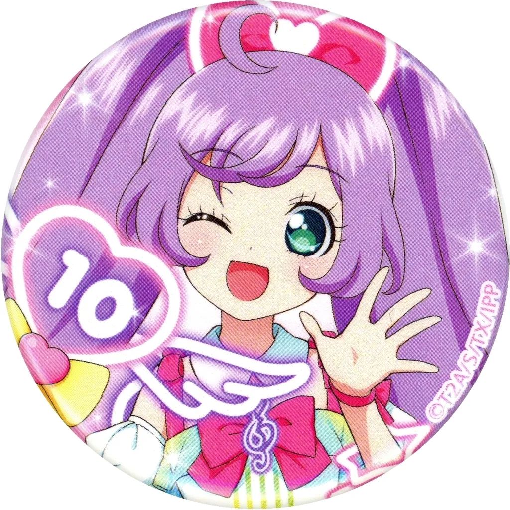 中古】バッジ・ビンズ 真中らぁら 缶バッジ 「まるくじ プリパラ 10th