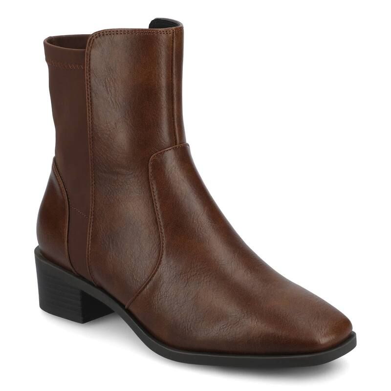 ジャーニー レディース シューズ ブーツ・レインブーツ チェルシー アンクル ヒール Journee Renna Womens Pointed Toe Block Heel Chelseankle B