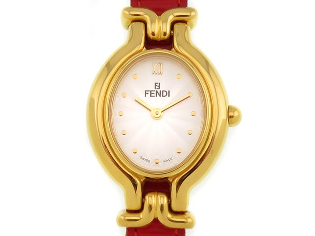 FENDI フェンディ 腕時計 カメレオン 640L ゴールドメッキ/本革