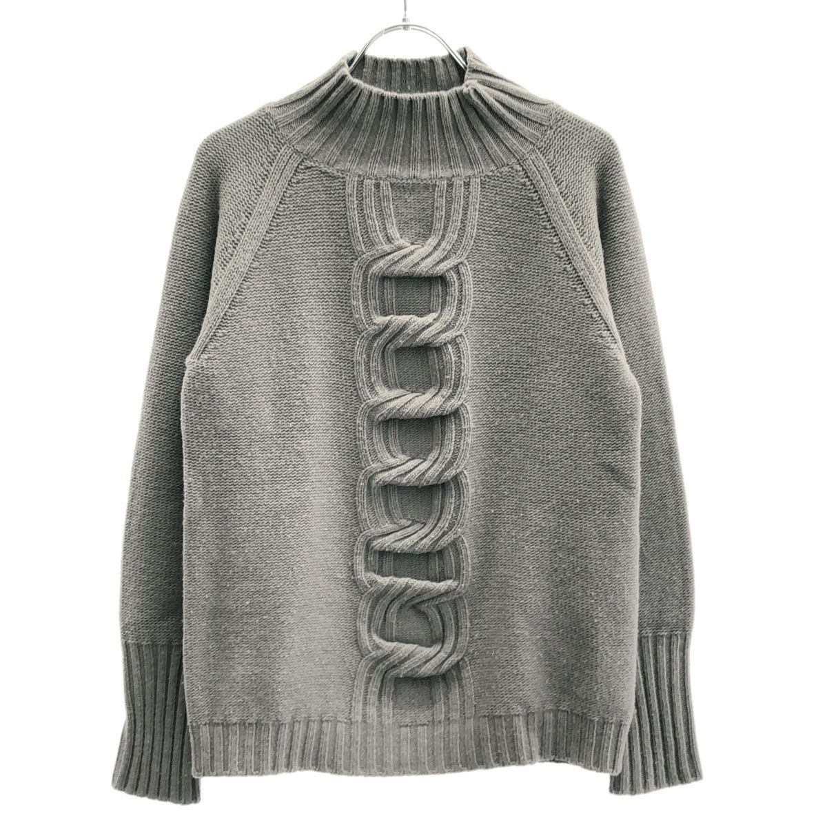 MaxMara マックスマーラ ウールカシミヤハイネックフロントケーブル