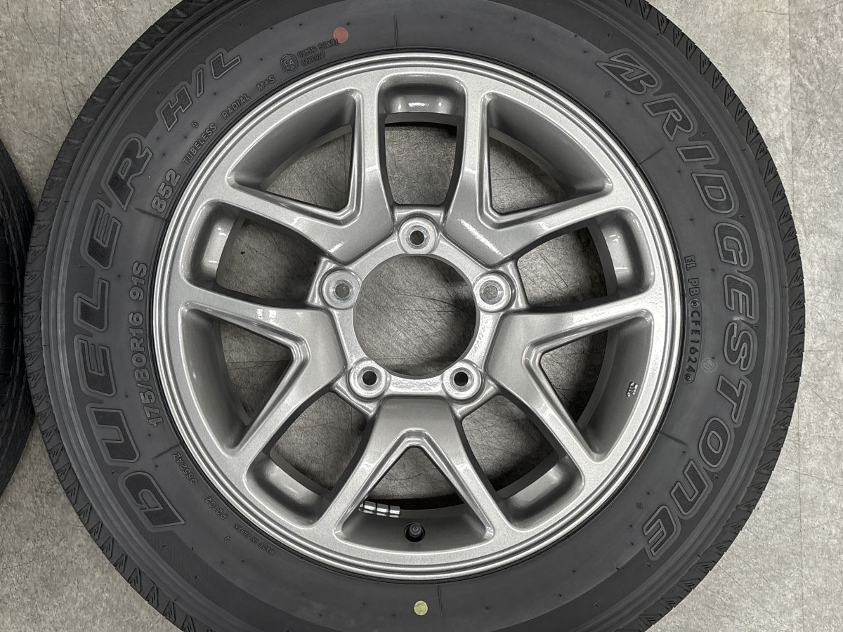 2024年製 バリ溝 美品】スズキ JB64 ジムニー 純正 16in 5.5J +22