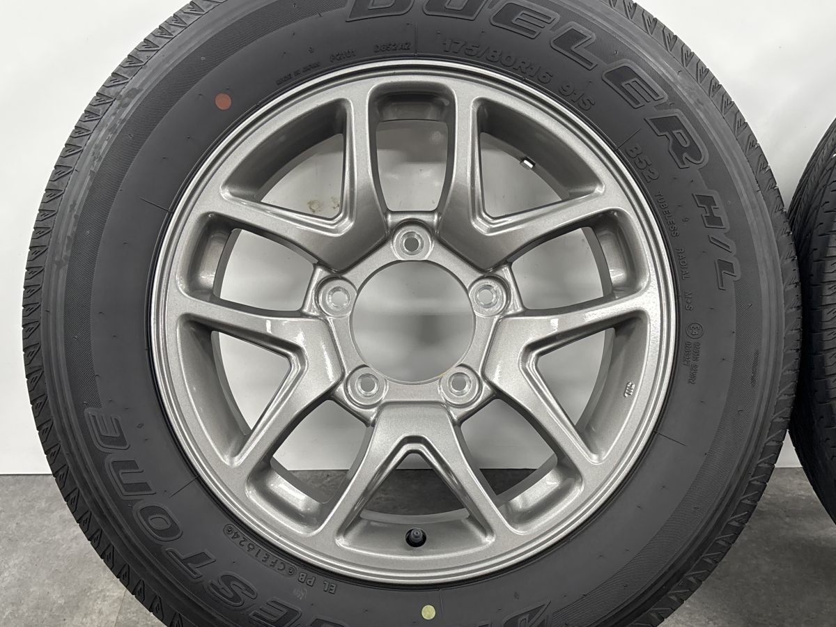 2024年製 バリ溝 美品】スズキ JB64 ジムニー 純正 16in 5.5J +22