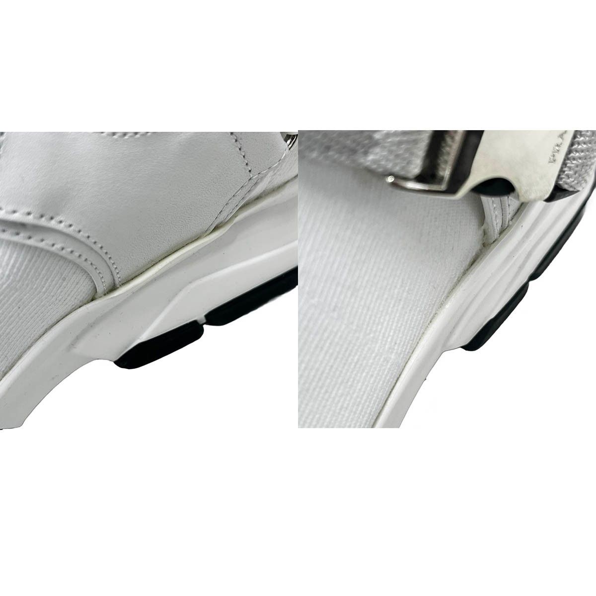 PRADA プラダ ソックスベルテッドスニーカー 1T942I ホワイト 36 1/2